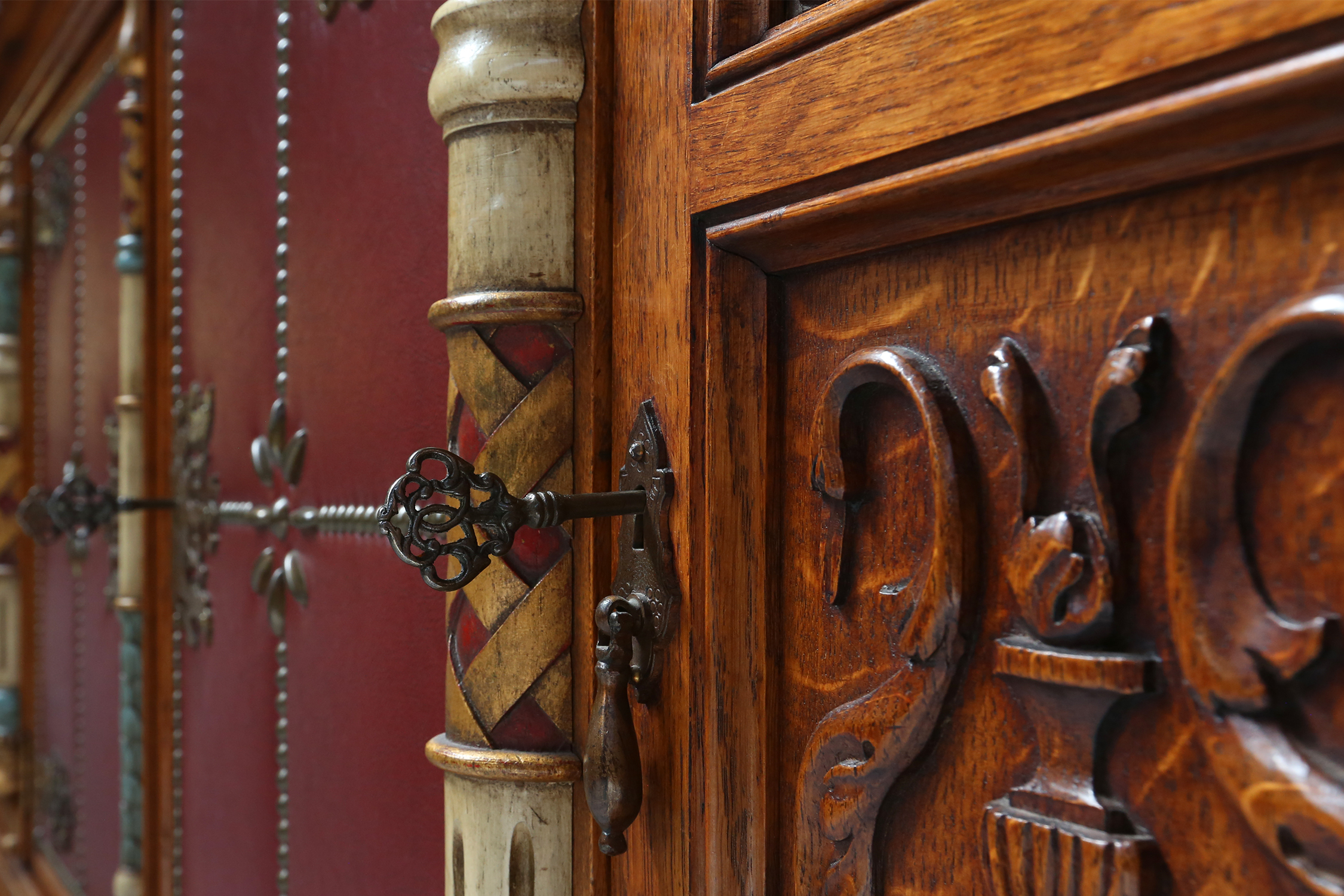 20th century baroque style carved sideboard, Spain thumbnail